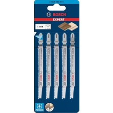 Emdeco Professional 5x Expert ‘ 2-Side Clean’ T 308 B Dekupaj Testere Bıçakları (Sert Ahşap Mobilya Levhası, Kontrplak, Uzunluk 117 Mm, Aksesuar Dekupaj Testeresi)