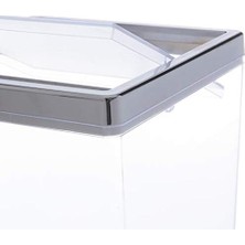 Emdeco M-SA13-16 Biga Çöp Kovası Şeffaf Krom