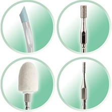 Emdeco Pro Collection Reveal MAN3000 Manikür ve Pedikür Seti, 12 Parça, LED Işıklı Uç, Gri/beyaz