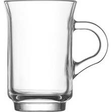 Emdeco Ada 6'lı Kulplu Çay Bardağı