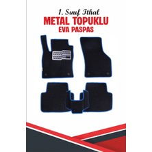 Bushora Fiat Fiorino Koltuklu (2007 2021) Için Eva Iç Paspas Takımı (Metal Topukluk Dahil)