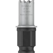 Emdeco 1 x Pro Sheet Metal Power Plus Delikli Testere (Paslanmaz Çelik Levhalar, Çelik Levhalar, Ø 16 Mm, Profesyonel Aksesuar Döner Matkap/sürücü)