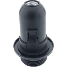 Emdeco Siyah Aç Kapa Anahtarlı E27 Duy