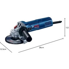 Emdeco Professional Gws 9,115 S Avuç Taşlama Makinesi-Devir Ayarlı (900 W, Disk Çapı: 115 Mm, 2.800-11.000 Dev/dak)