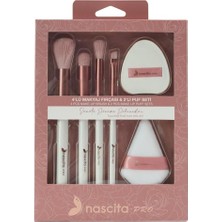 Emdeco 4lü Makyaj Fırçası ve 2li Puf Seti - 161