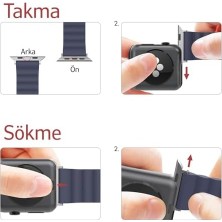 Emdeco Silikon Kayış 38-40-41MM Uyumlu Yumuşak Rahat Günlük Kullanım Değiştirilebilir Saat Bandı