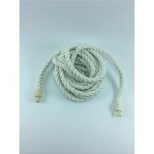 Emdeco Perde Kruvaze Bağlama Aparat, Halat, Kordon Fon Perde Kornişe Takmatik 1 Adet Krem 275 cm Byzt4