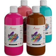 Emdeco Tamamlayıcı Renkler Akrilik Boya 4'lü Set 4X500 gr