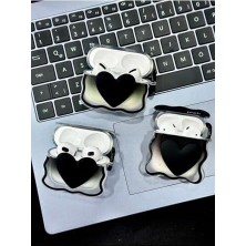 Emdeco 1. Nesil ve 2. Nesil ile Uyumlu Tasarım Oyuncak Kalın Koruyucu Silikon Kılıf - Siyahkalp