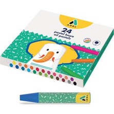 Emdeco Adel Pastel Boya, 24 Renk, Canlı ve Örtücü Renkler, Rahat ve Yumuşak Kullanım, Dökülmeyi Önleyen Ambalaj, Sağlığa Zararsız