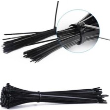 MiraLive 100 Adet Kablo Bağı Seti, Amerikan Kelepçesi, Cırt Elektrik Kablo Bağı, Dayanıklı ve Çok Yönlü Kullanım Için Ideal, Organizasyon ve Düzenleme (Siyah, 3.6X370MM)