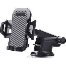 Emdeco Vantuzlu Uzayan Cam ve Torpido Için Ayarlanabilir Araç Içi Telefon Tutucu