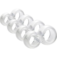 Emdeco Ktn Aksesuar Kapı Kolu Stoperi, Kapı Arkası Duvar Koruyucu Tampon, Silikon Durdurucu, Pencere Kolu Stoperi (12)