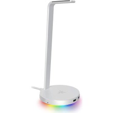 MiraLive Base Station V2 Chroma - USB Hub'lı ve Rgb Aydınlatmalı Kulaklık Standı (7.1 Surround Sesli USB Hub, Entegre Kulaklık Tutucu, Kaymaz Stand, Chroma Rgb) Mercury