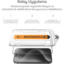 Emdeco Galaxy S24 Ile Uyumlu Flexible Cam Ekran Koruyucu 3D Tam Kapsama Kolay Kurulum Aparatlı Easy Install 9h Sertlik Çizilmeye Dayanıklı Pürüzsüz Dokunuş