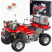 Mould King 23003 Itfaiye Motosikleti Yapım Seti 2100 Parça Uzaktan Kumandalı Model