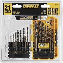 Asseds Store Dewalt DWA1181 21 Parça Set Siyah Oksit Kaplamalı Hss Matkap Ucu Seti