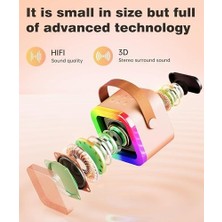 Emdeco Mini Karaoke Makinesi Bluetooth Hoparlörlü – Kablosuz Mikrofonlu Taşınabilir Çocuk Karaoke Cihazı, LED Işıklı Ses Değiştirici, Doğum Günü ve Parti Oyuncağı (Pembe)