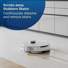 Emdeco Ecovacs Yıkanabilir Paspas Pedleri 4 Adet Deebot X2 Omni/ T20 Omni/ T10 Omni/x1 Omni/x1 Turbo Serisi Vakum ve Paspas Temizleyici, Gri