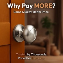 Emdeco Bakır CK2020PS Kolonyal Passage Tuerknauf Paslanmaz Çelik, Cilalı,