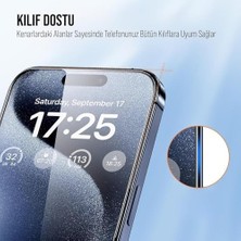 MiraLive Psr Aksesuar 17 Pro Max Uyumlu Ekran Koruyucu - Otomatik Hizalama Özellikli | Ekstra Güçlendirilmiş | Tam Koruma | Pürüzsüz Lazer Kesim Premium Kırılmaz Cam (17 Pro Max)