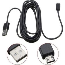 MiraLive Mikro USB 5 Metre Micro USB Kablo 5 Metre Micro USB Data Şarj Kablosu