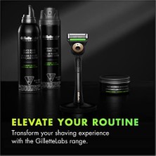 MiraLive Labs Peeling Çubuklu Tıraş Seti - 2 Yedek Bıçak, Manyetik Stand, Siyah/altın