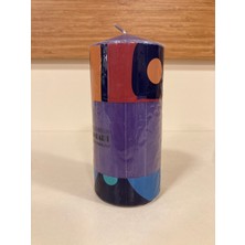 Plus Home Mum Tekli Uzun Silindir Model Renk Mor Yükseklik 13 cm Çapı 6 cm