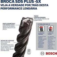 Emdeco Professional Matkap ve Kırıcı Delici Uçları, 8mm, Sds-Plus, Gri, 1 Adet