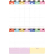 Asseds Store Haftalık ve Günlük 3’lü Masaüstü Süresiz Planlayıcı Set - Kurdele