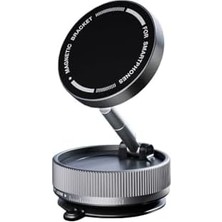 Emdeco 360° Dönebilen Manyetik Telefon Tutucu, Vakumlu Araç Içi Montaj, Uyumlu