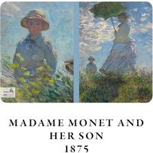 Asseds Store Impressionism Series - A6, Claude 4'lü Defter Seti I, Çizgisiz, Toplam 192 Sayfa, Her Biri 48 Sayfa, Tel Dikiş, Esnek Kapak, Oval Kenar, Tuval Doku, 60 Gram, Sarı Krem Renk