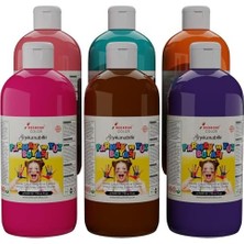 Emdeco Tamamlayıcı Renkler Parmak Boyası 6'lı Set 6X500 gr