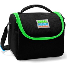 MiraLive Siyah Yeşil Kız ve Erkek Çocuk Yalıtımlı Beslenme Çantası