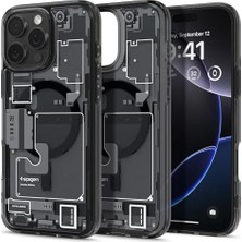 MiraLive 16 Pro Max ile Uyumlu Ince Magsafe Kılıf Ultra Hybrid Sararma Karşıtı DURACLEAR™ Hava Kanalı TEKNOLOJISI™ Askeri Sınıf Koruma Magfit Zero One Tasarım Kapak - ACS08004