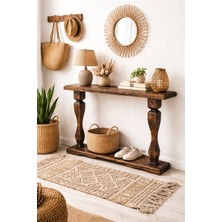 Maison Linden Masif Ahşap Dresuar Konsol Rustik Eskitme Antre Hol Salon Dekorasyonu