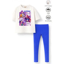 Belya Kids Wear Kız Çocuk Tam Kalıp Üst Oversize Alt Taytlı Hun TASARIM13 Alt Üst Takım