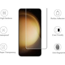 MiraLive Galaxy S23 Plus Ekran Koruyucu, Galaxy S23 Plus Modellerine Uyumlu Temperli Ekran Koruyucu Cam Hd Kalite Görüntü Darbe Dayanıklı Ekran Koruyucu Cam