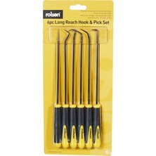 Emdeco 59131 6 Pc Long Reach Pick & Hook Set