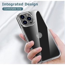 MiraLive 15 Pro ile Uyumlu Şeffaf Kılıf, Kamera Korumalı Şeffaf Silikon Kılıf, Kamera Koruyuculu 15 Pro Kılıfı