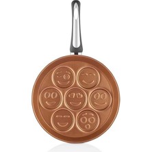 Asseds Store Redio 28CM Emoji Pankek Tavası Bakır