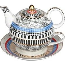 Asseds Store Art Maggey Tek Kişilik Demlik & Fincan Seti