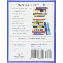 Asseds Store Bibliyofil Notları: 20 Farklı Not Kartı ve Zarflar (Kitap Hediyeleri, Edebi Kırtasiye Jane Mount)