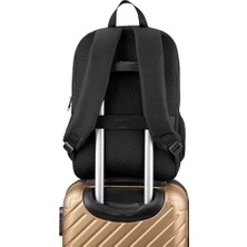 MiraLive 15.6 Inch Mila Serisi W600 -,mac Air Uyumlu Reflektörlü - Laptop Sırt Çantası - Siyah