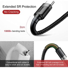 MiraLive Baseus Cafule Type-C 1 Metre Hızlı Şarj Kablosu Catklf-Bg1