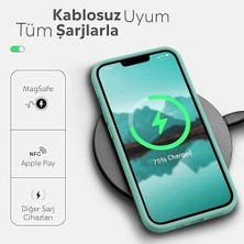 Emdeco Kılıf Ince Sıvı Silikon 3 Katmanlı Tam Kaplamalı Yumuşak Jel Kauçuk Kılıf Kapak (Turkuaz, 11)