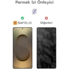Asseds Store Safeus Tam Kaplayan Hayalet Parmak Izi Bırakmayan Safir Ekran Koruyucu Cam, S25 Ultra Ile Uyumlu
