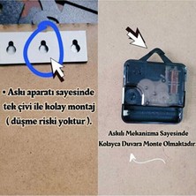 50 cm Duvar Saati + 2’li Yan Dekor 50X25 cm Allah cc Lafzı Yazılı Lüks Aynalı Pleksi Gold Siyah 5 mm Mdf Sessiz Mekanizma Modern Islami Dekoratif 3’lü Duvar Seti Lotuslazer Tasarım