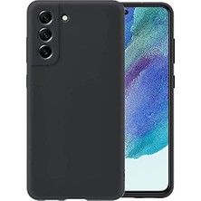 MiraLive Galaxy S21 Fe Uyumlu Silky Kılıf, Kamera Korumalı Silikon, Siyah