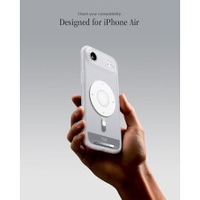 Emdeco Air ile Uyumlu Ince Magsafe Kılıf Ultra Hybrid Sararma Karşıtı DURACLEAR™ Hava Kanalı TEKNOLOJISI™ Askeri Sınıf Koruma Magfit Silver Tasarım Kapak - ACS10060